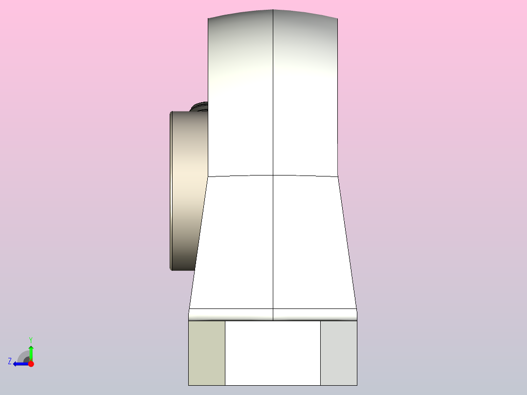轴台轴承，P08右视图
