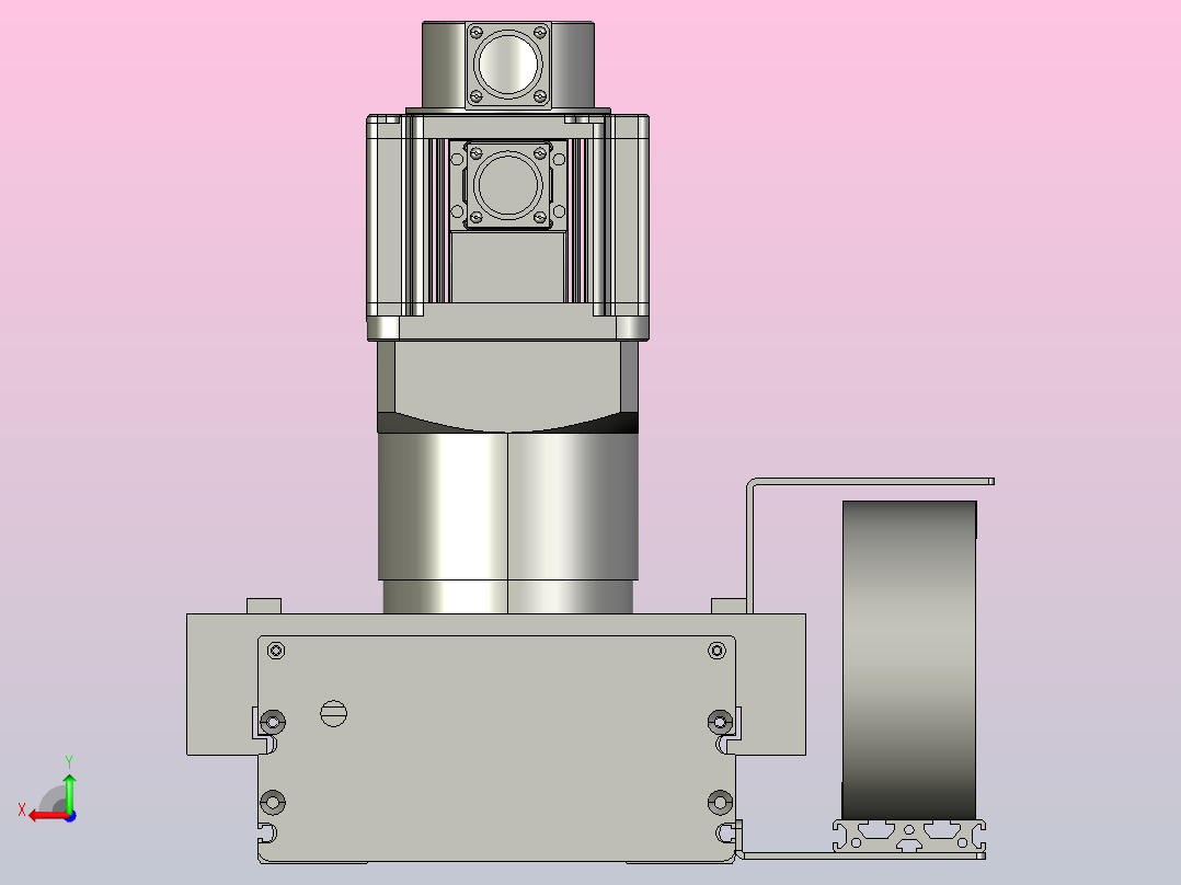 TM22F-L3-1000-BC-T1000W-A2-MB-3M齿轮齿条TM22F后视图