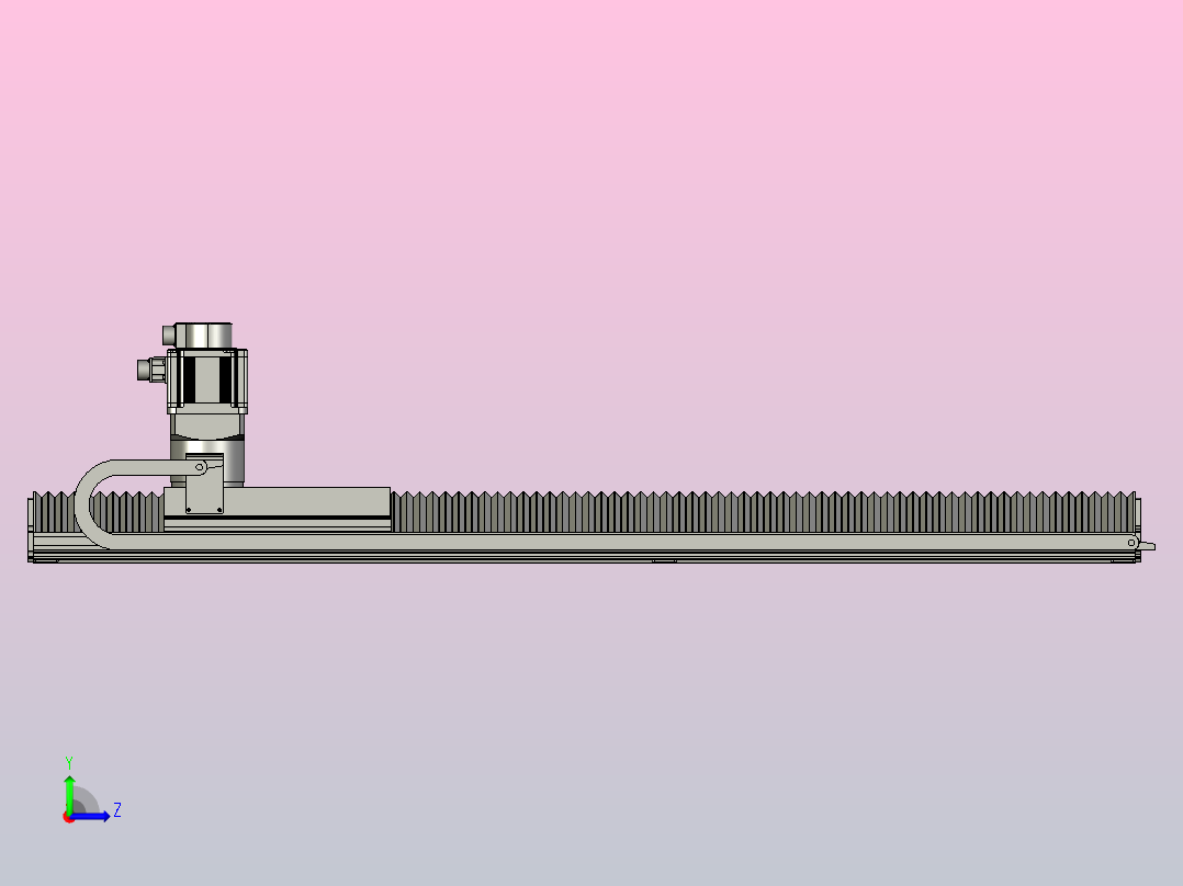 TM22F-L3-1000-BC-T1000W-A2-MB-3M齿轮齿条TM22F左视图