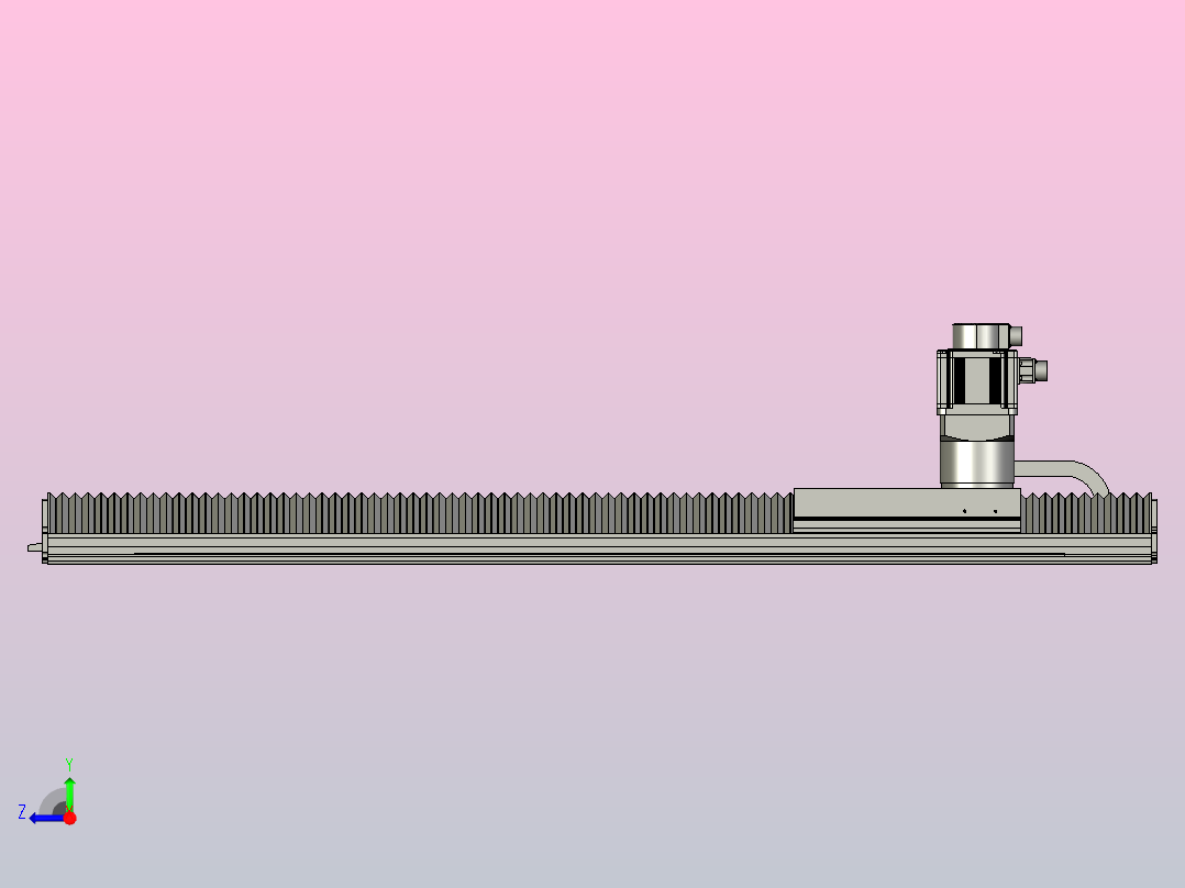 TM22F-L3-1000-BC-T1000W-A2-MB-3M齿轮齿条TM22F右视图