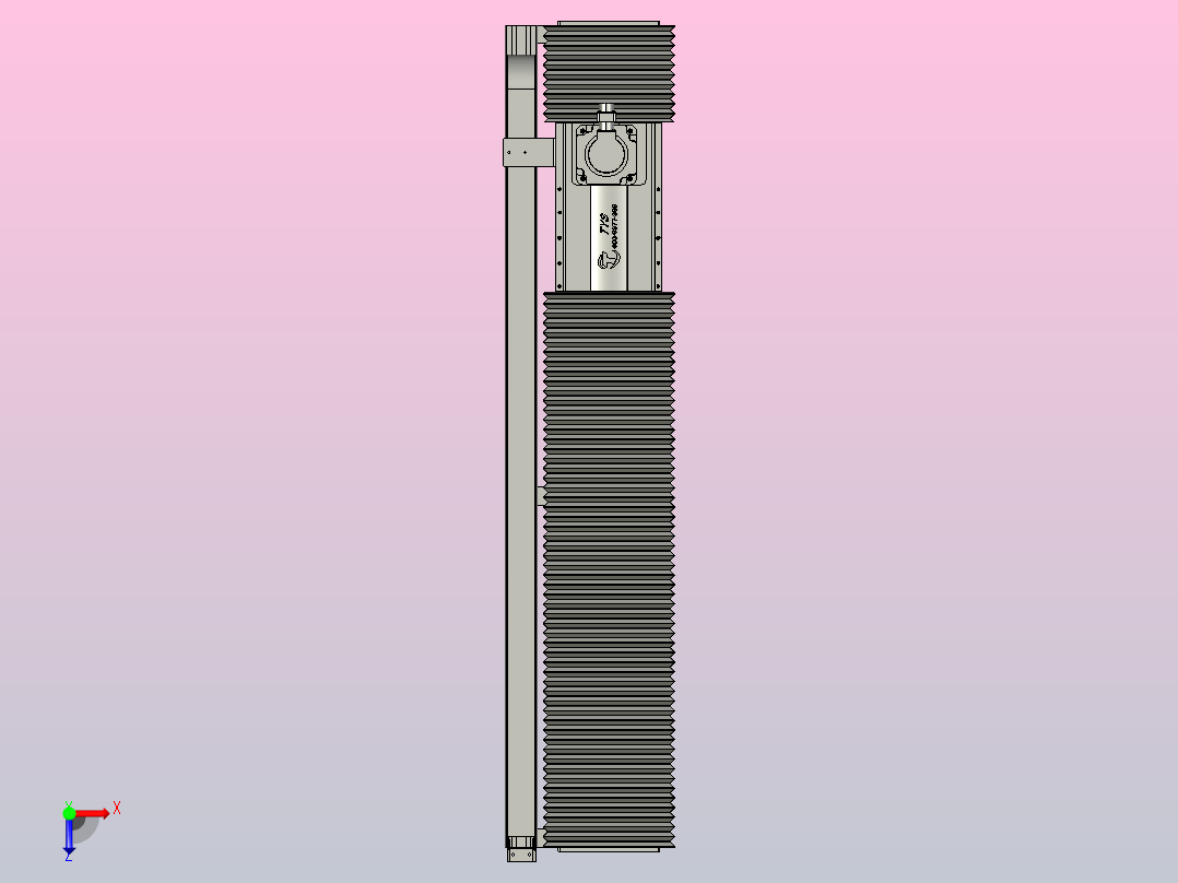 TM22F-L3-1000-BC-T1000W-A2-MB-3M齿轮齿条TM22F俯视图
