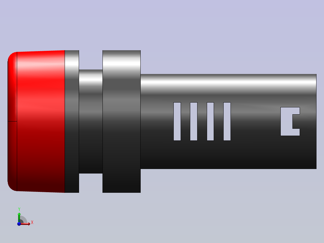 22指示灯红前视图