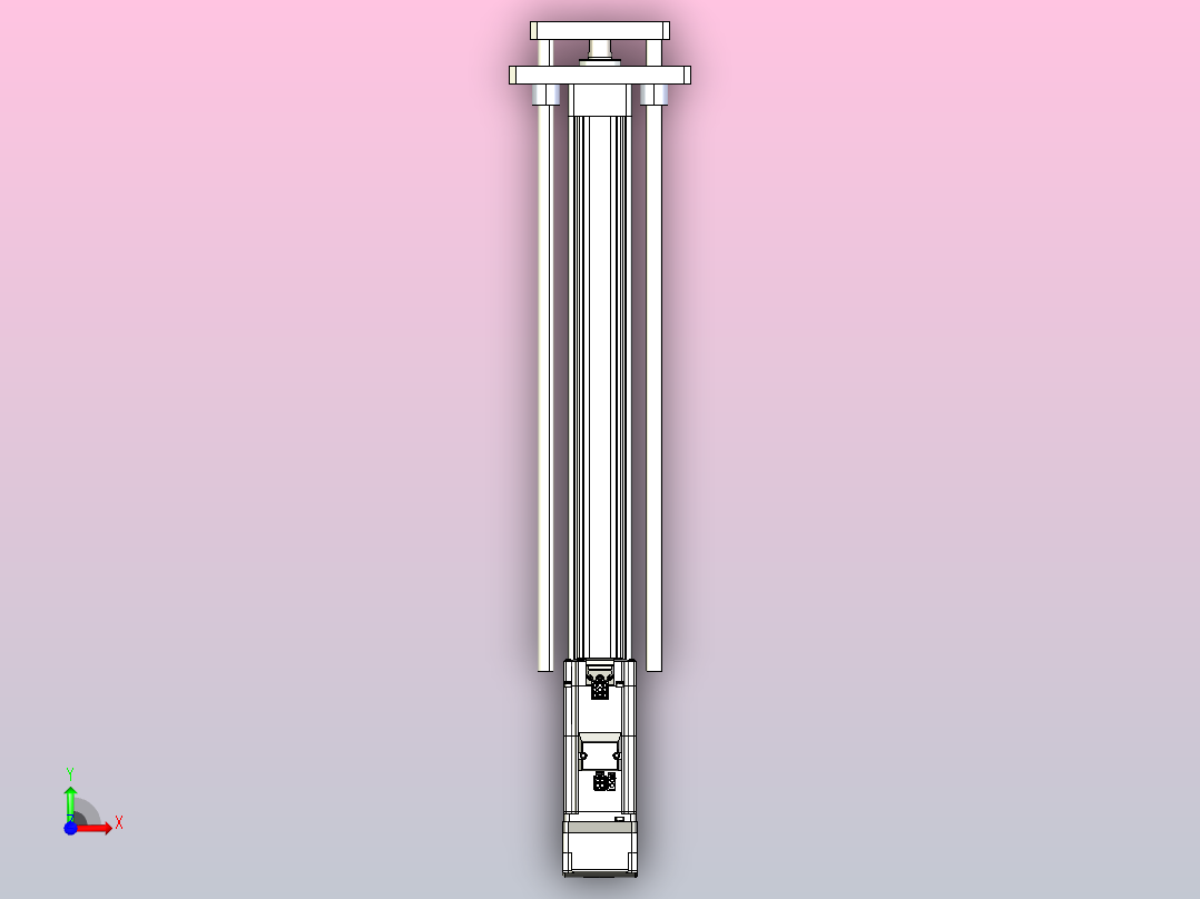 轻载电动缸TPA-ESR40-1210C-L450-MR-QDX-W-P40-C3前视图