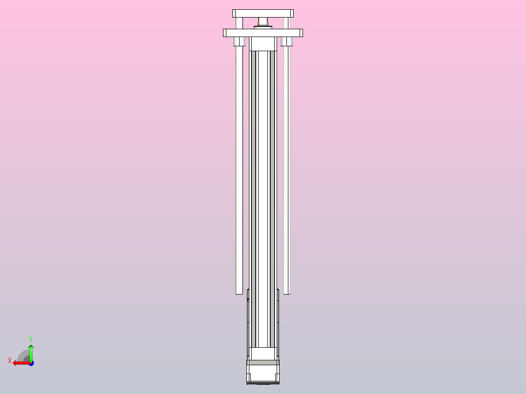 轻载电动缸TPA-ESR40-1210C-L450-MR-QDX-W-P40-C3后视图