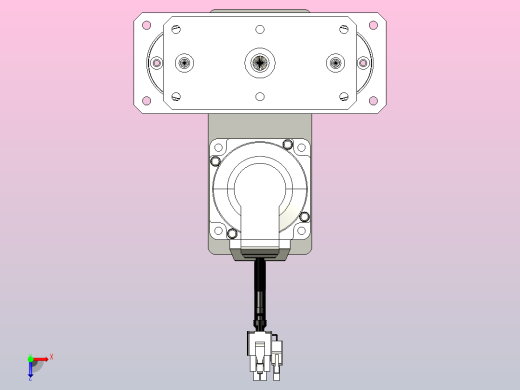 轻载电动缸TPA-ESR40-1210C-L450-MR-QDX-W-P40-C3俯视缩略图