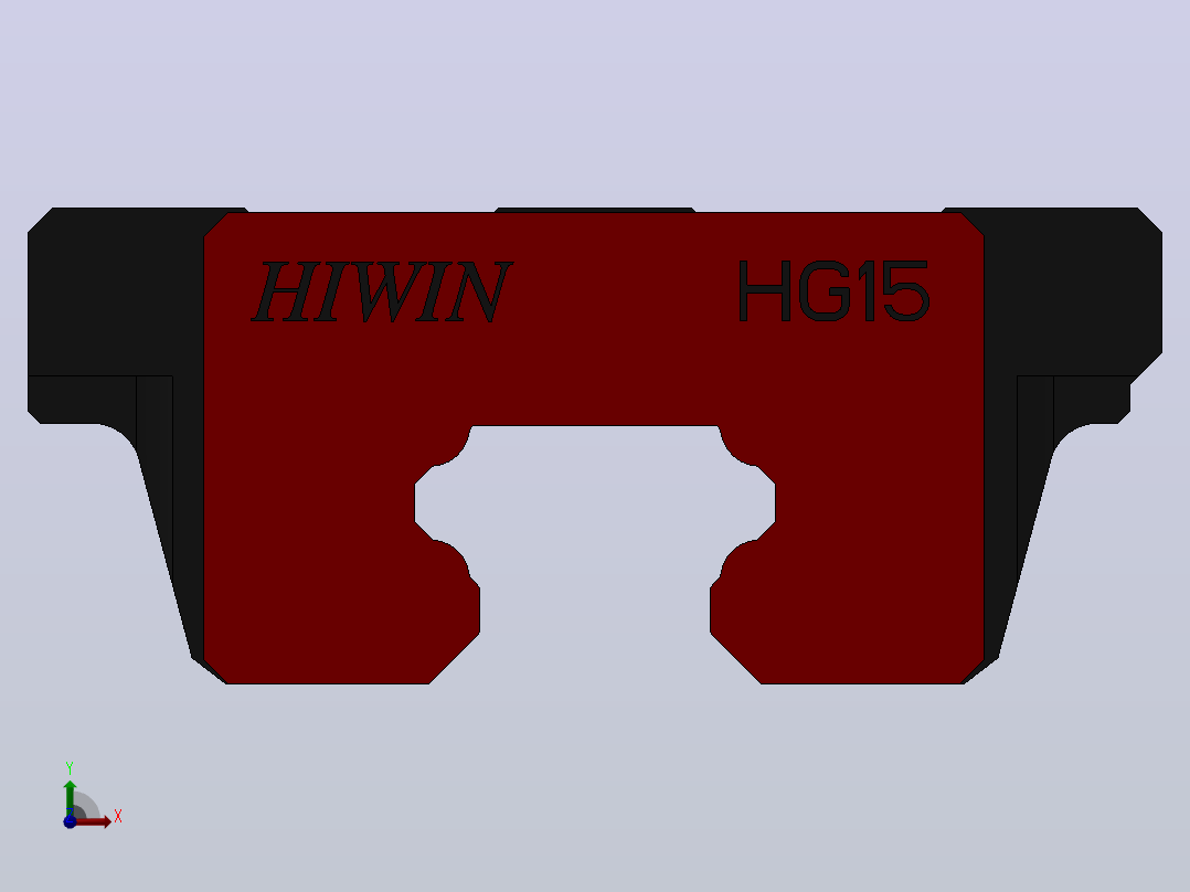 滑块HGW15CA（HIWIN）前视图