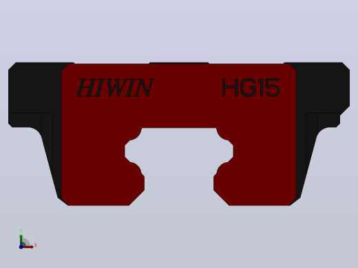 滑块HGW15CA（HIWIN）前视缩略图