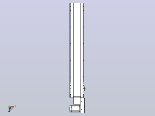 皮带直线轴半封闭可选导轨TPA-HNB-175D-140-L850-MR-C-P75-N3俯视缩略图