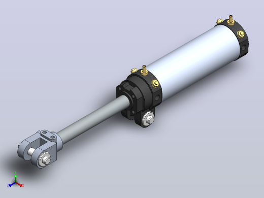 气缸正等轴测缩略图