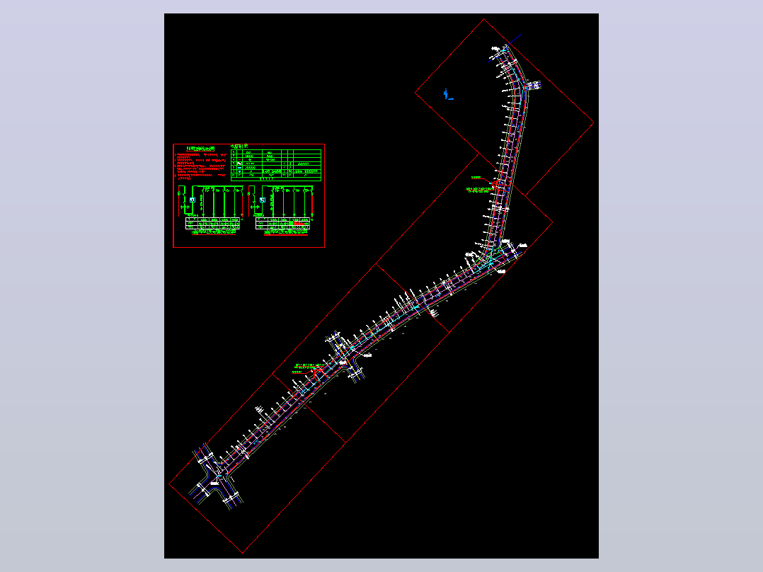 东京五道路照明平面图及系统图
