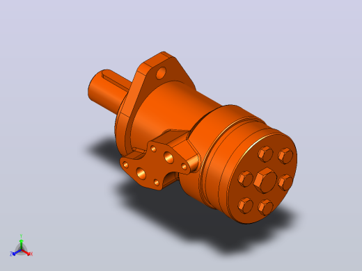 BMP-160-2BD-N1 液压马达正等轴测缩略图