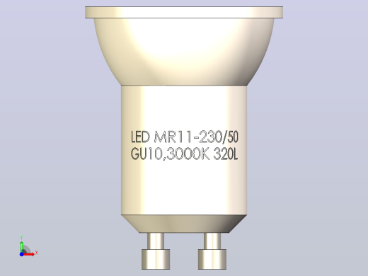 LED MR11-230v GU10前视缩略图