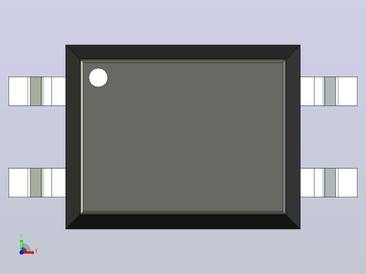 106x SOIC 封装（小外形集成电路）SOIC254P960X400-4N前视缩略图