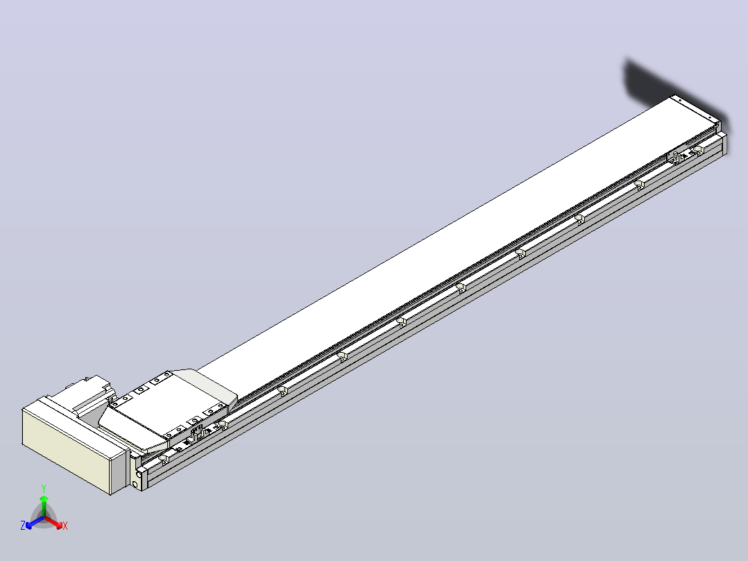 滚珠丝杠直线轴内置导轨TPA-GCR-150-2010C-L1200-MR-M75-N3主视图