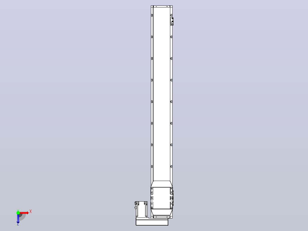滚珠丝杠直线轴内置导轨TPA-GCR-150-2010C-L1200-MR-M75-N3俯视图