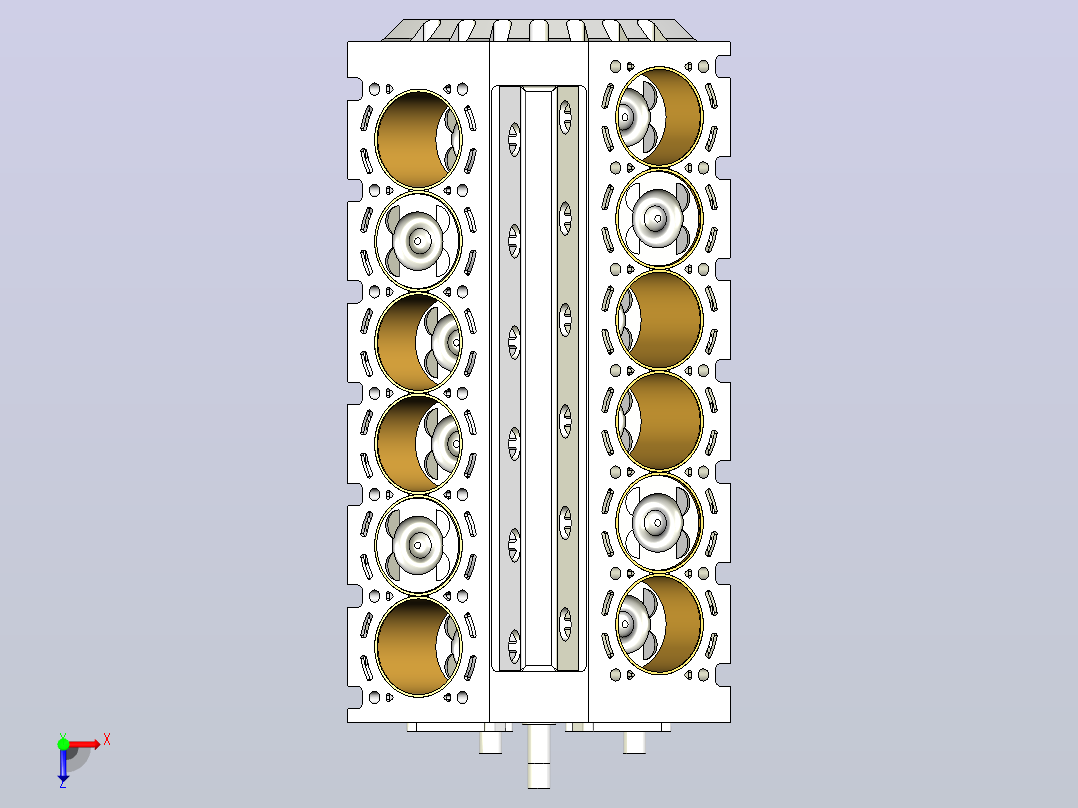 V12发动机俯视图