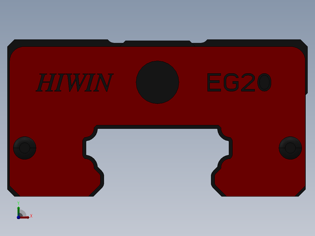 滑块EGH20CA（HIWIN）前视图