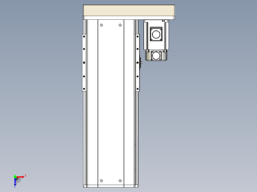 日规模组半封闭丝杆TPA-HNR-220D-3210C-L300-ML-C-P1K-N3俯视缩略图