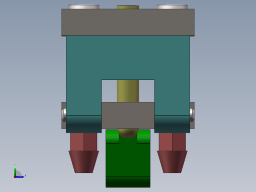 手柄翻开式钻模模架的SolidWorks参数化建模和虚拟装配(sw13+说明书)左视缩略图