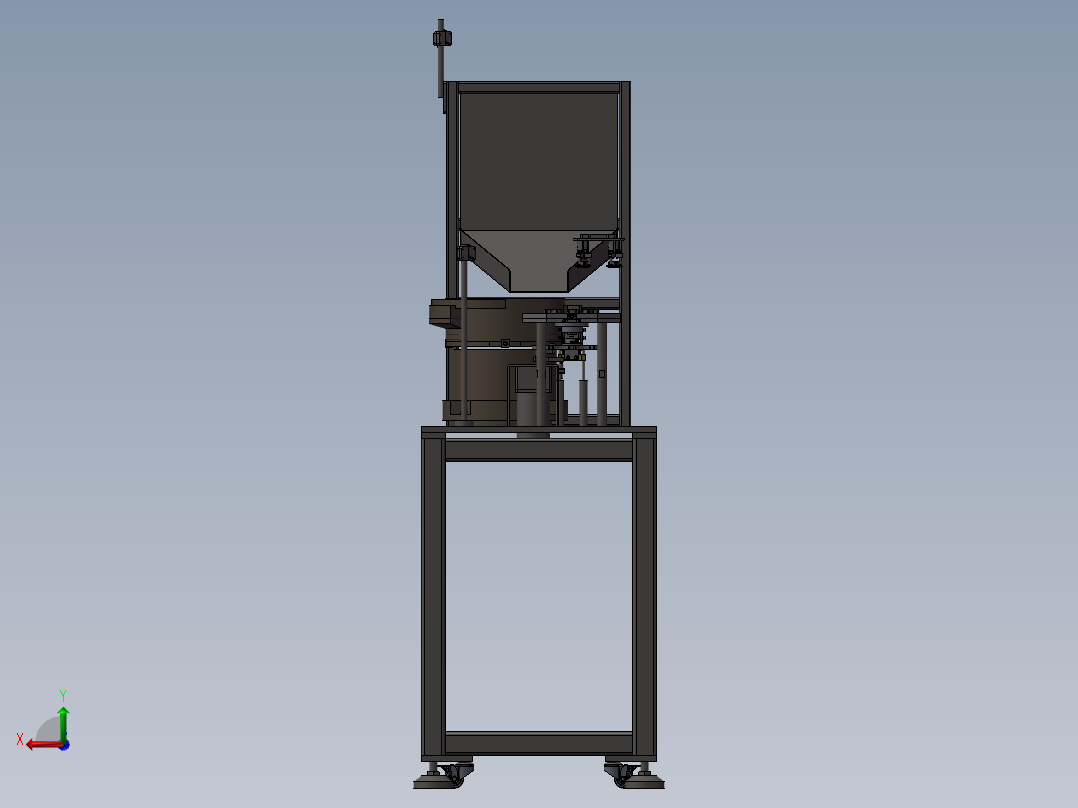 振动盘供料设备sw2018后视图