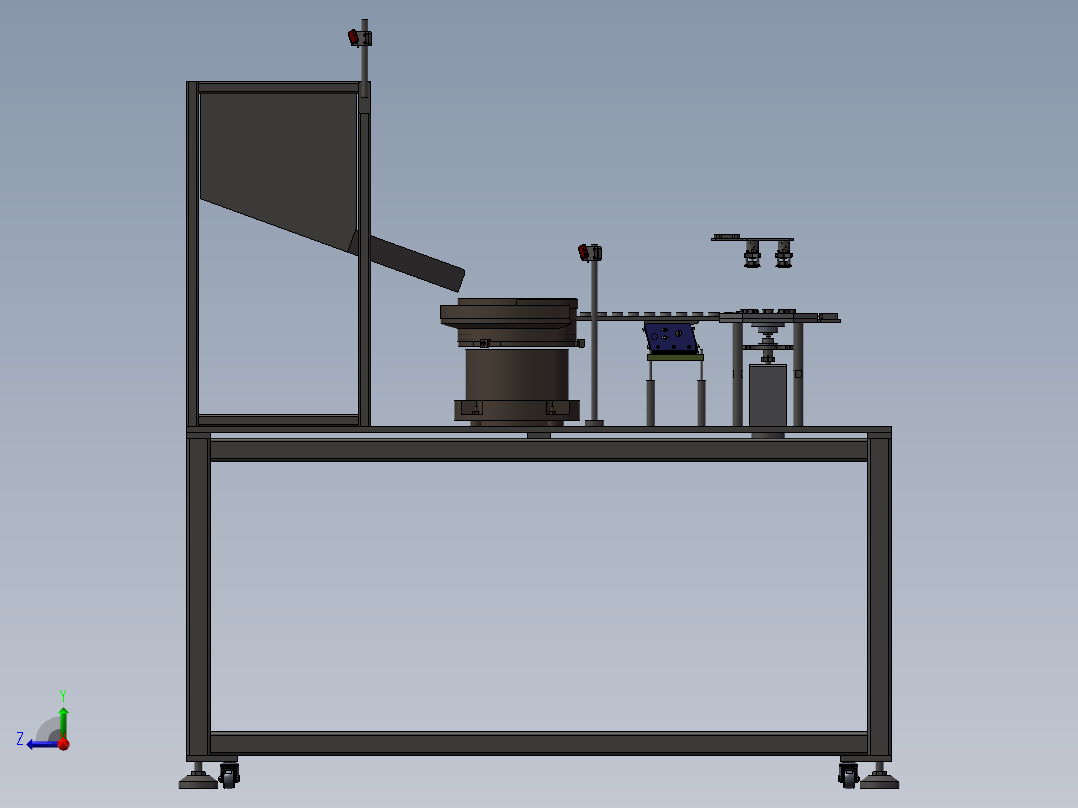 振动盘供料设备sw2018右视图