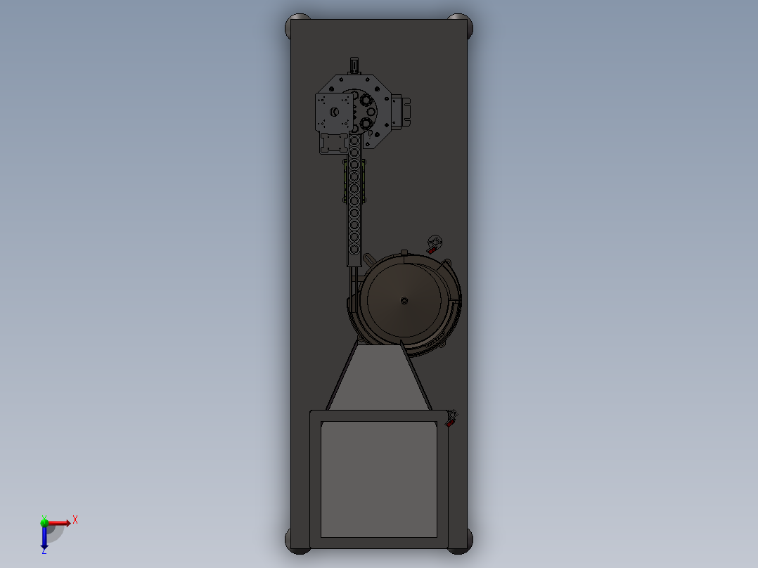 振动盘供料设备sw2018俯视图