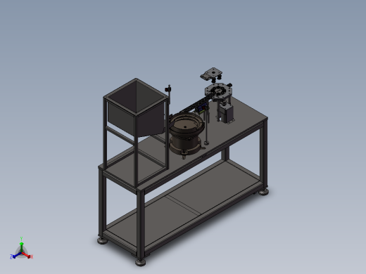 振动盘供料设备sw2018正等轴测缩略图