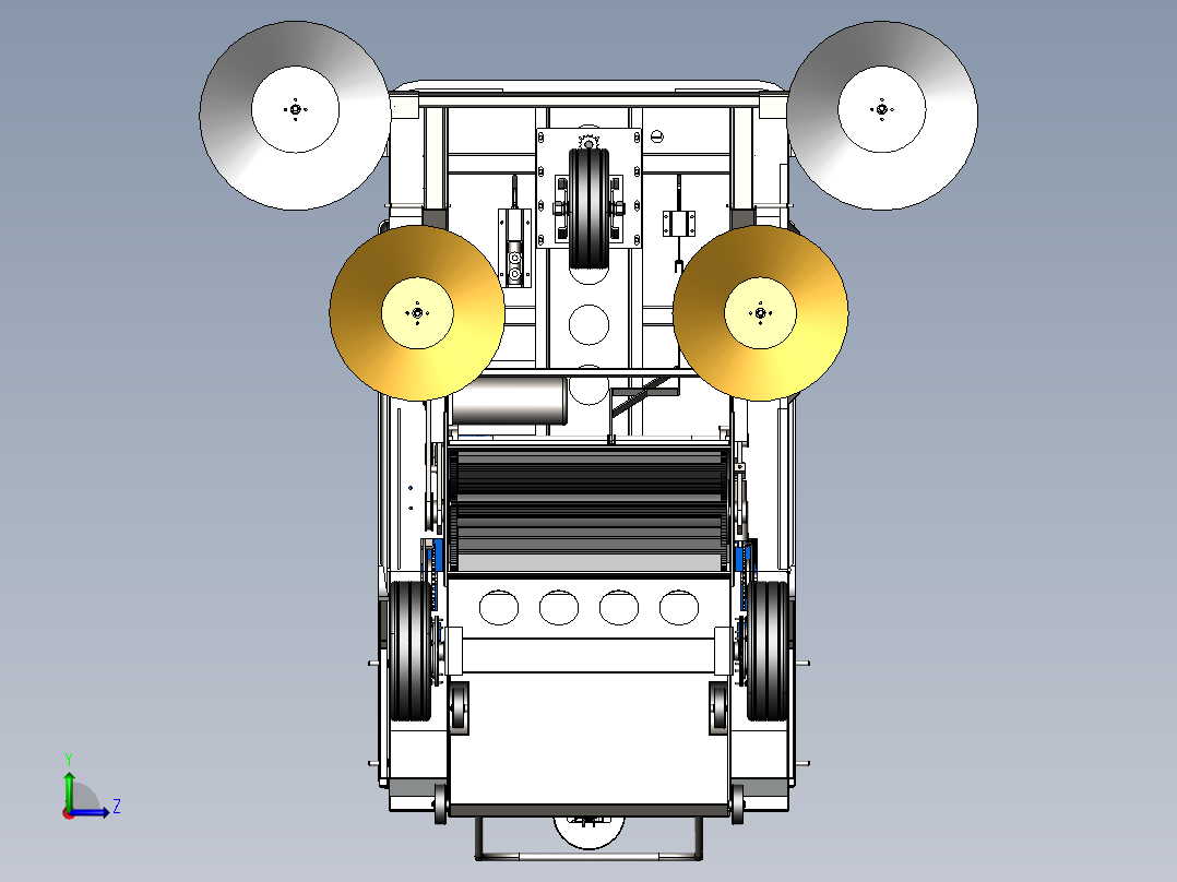 小型扫地车左视图