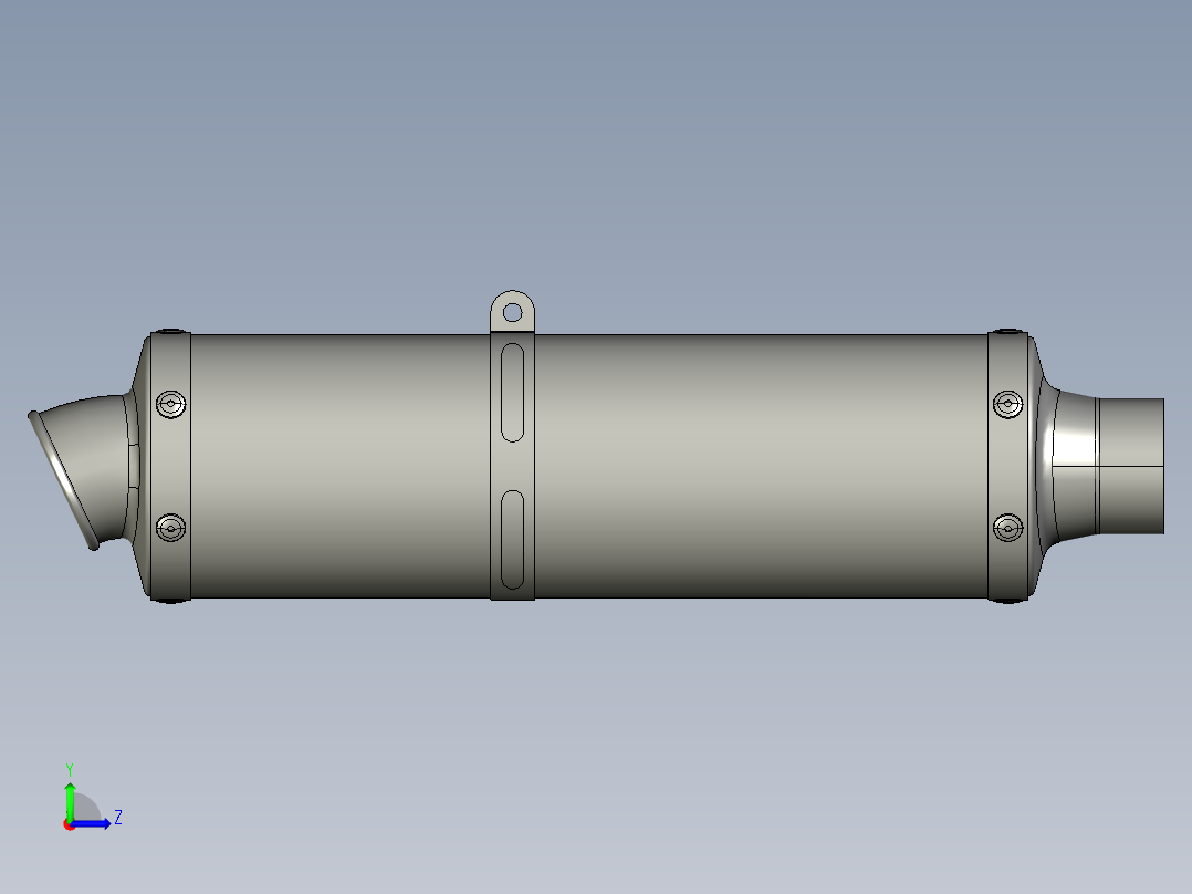 酷炫摩托车设计图纸左视图