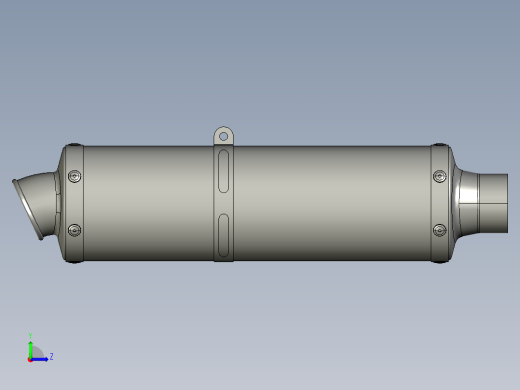 酷炫摩托车设计图纸左视缩略图