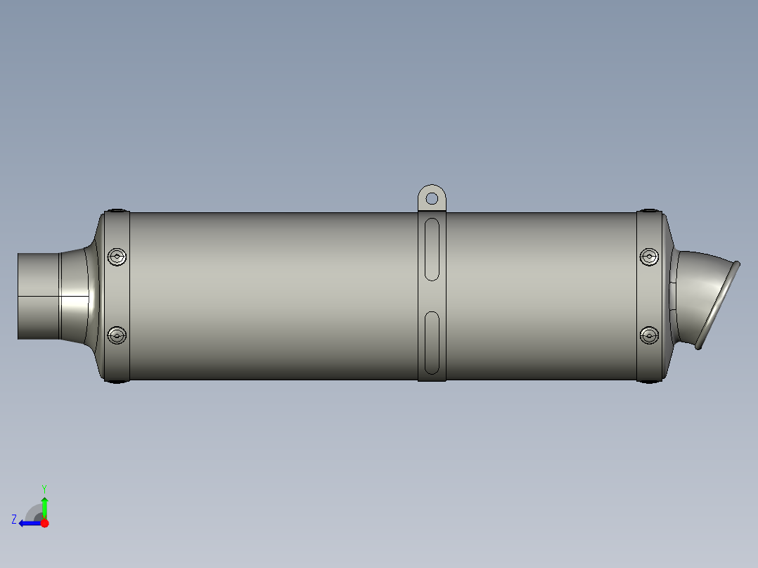 酷炫摩托车设计图纸右视图