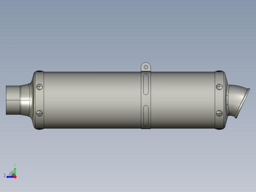 酷炫摩托车设计图纸右视缩略图