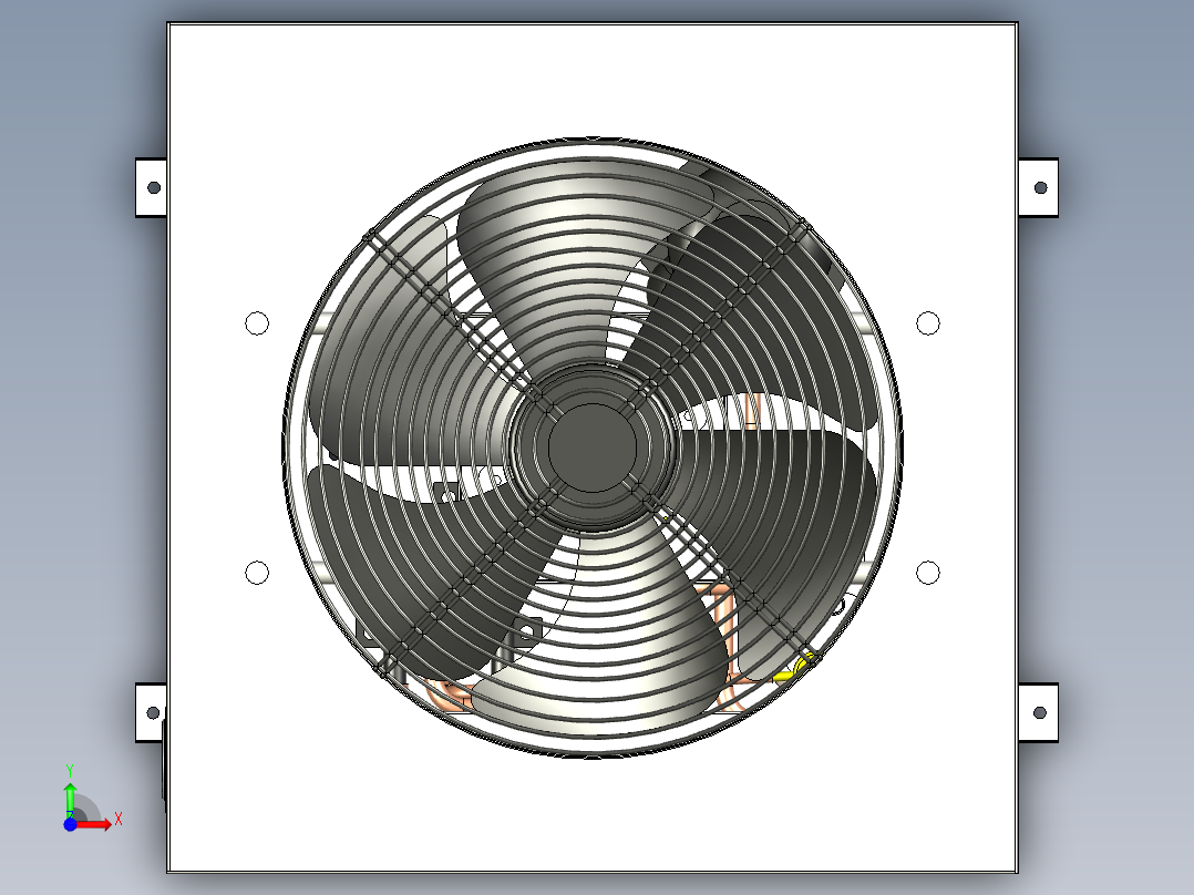 热泵3D模型前视图