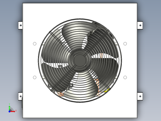 热泵3D模型前视缩略图