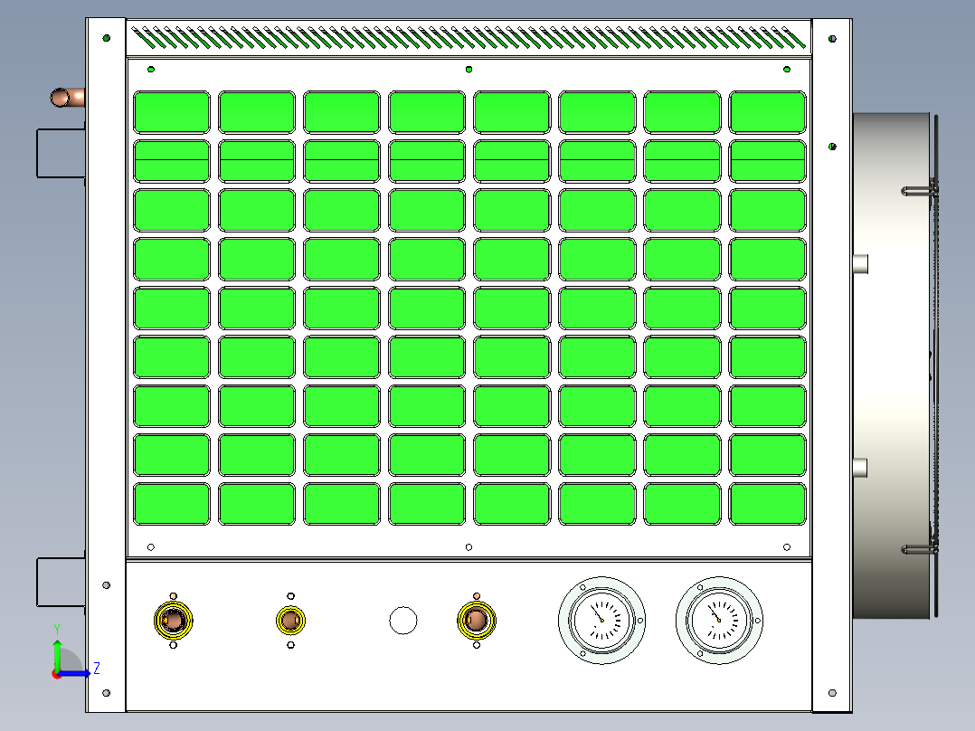 热泵3D模型左视图