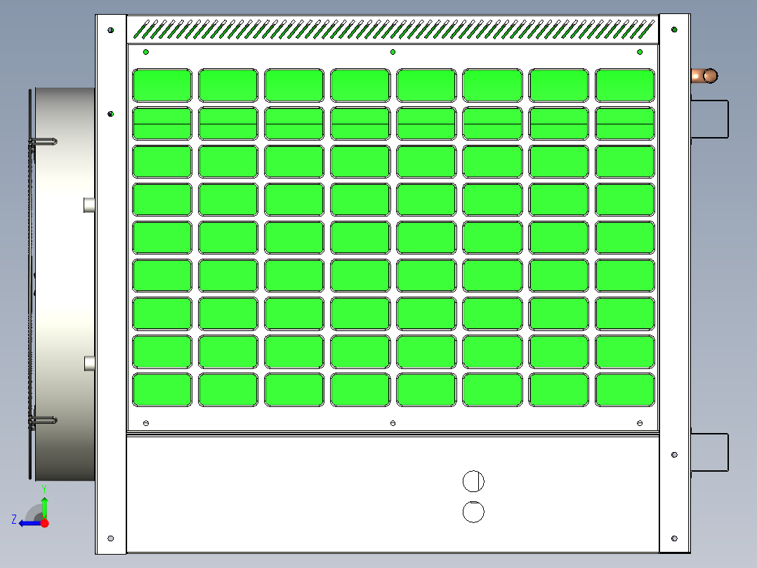 热泵3D模型右视图