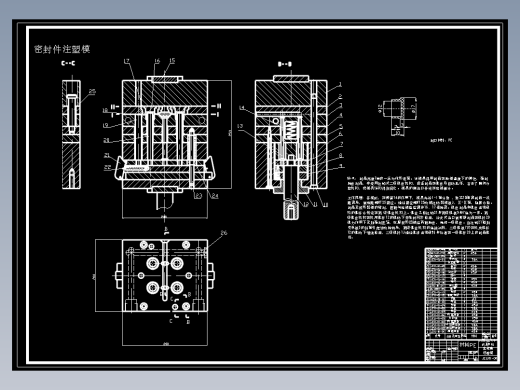 1420 17×10密封盖注射模具