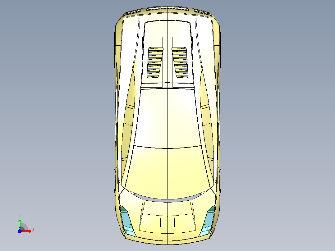 CATIA兰博基尼全套建模前视图