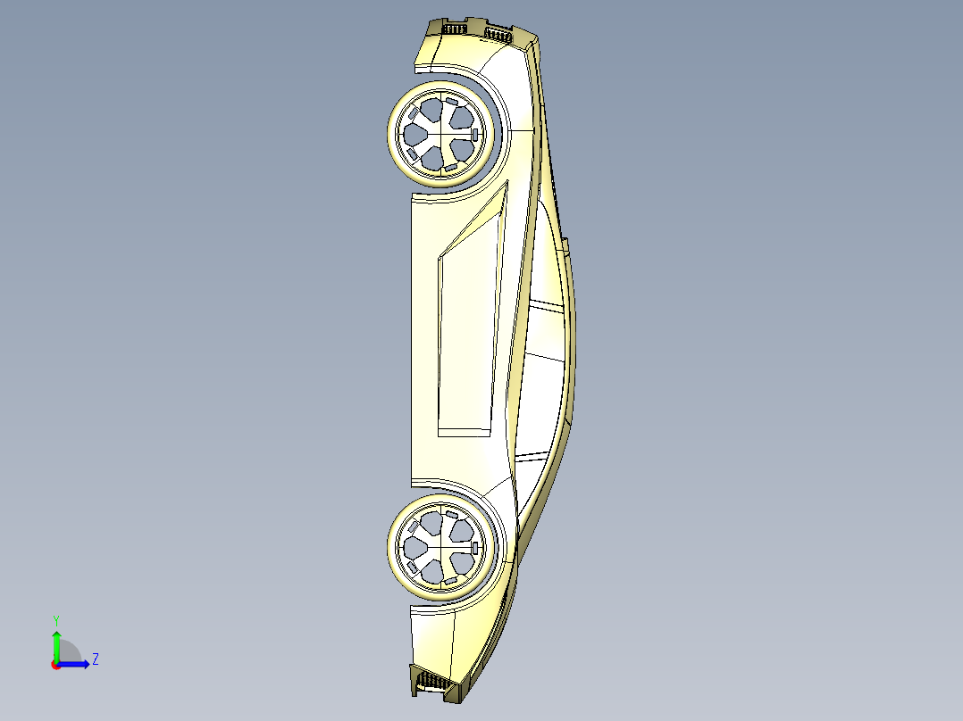 CATIA兰博基尼全套建模左视图