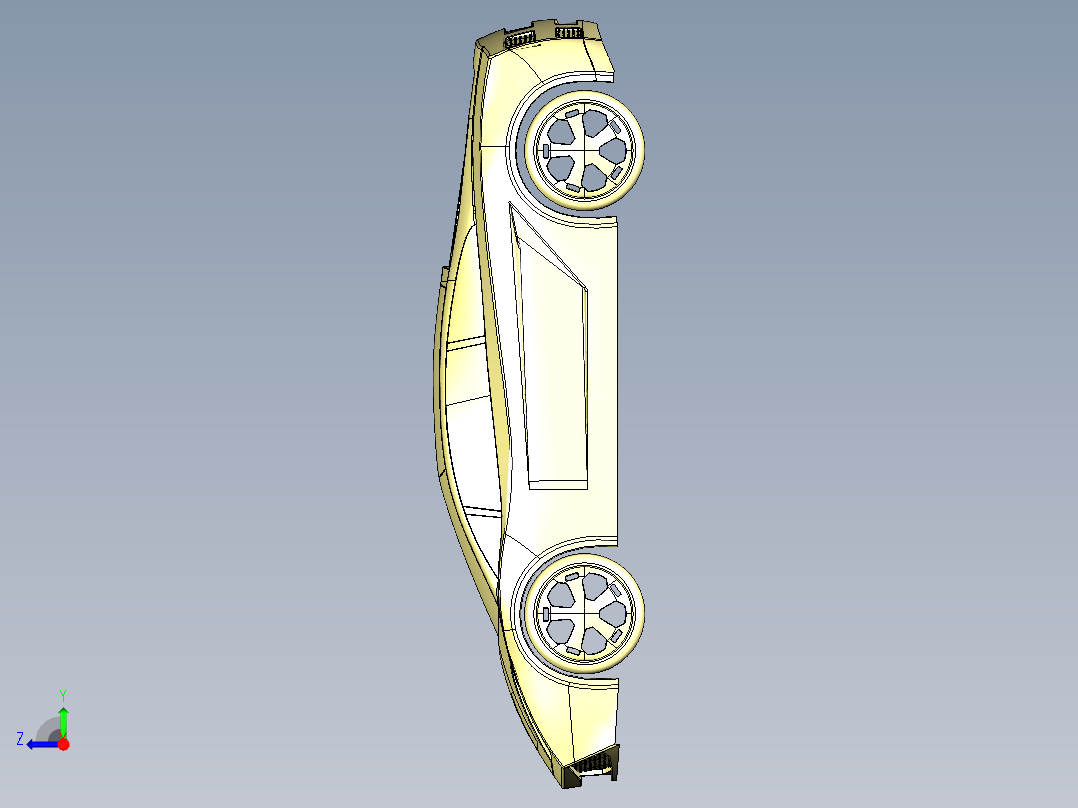 CATIA兰博基尼全套建模右视图