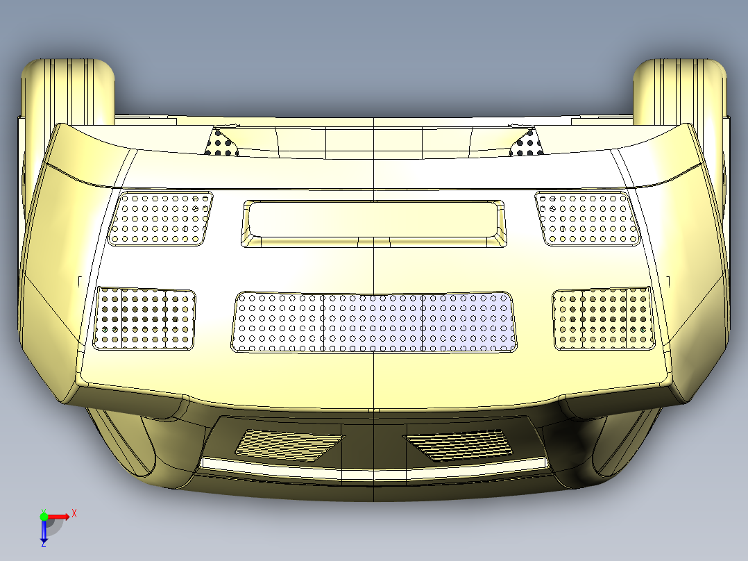 CATIA兰博基尼全套建模俯视图