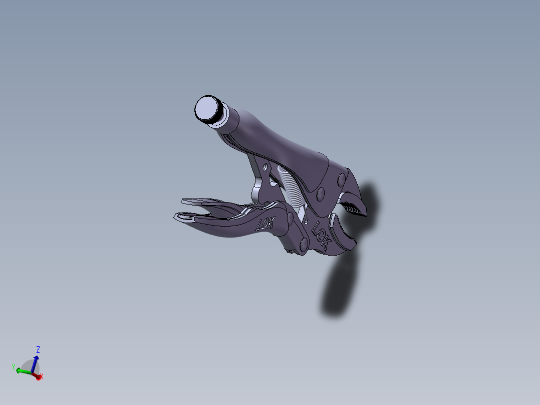 大力钳子三维SolidWorks