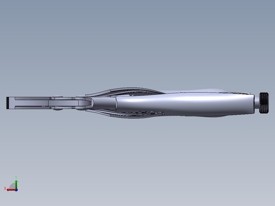 大力钳子三维SolidWorks后视图