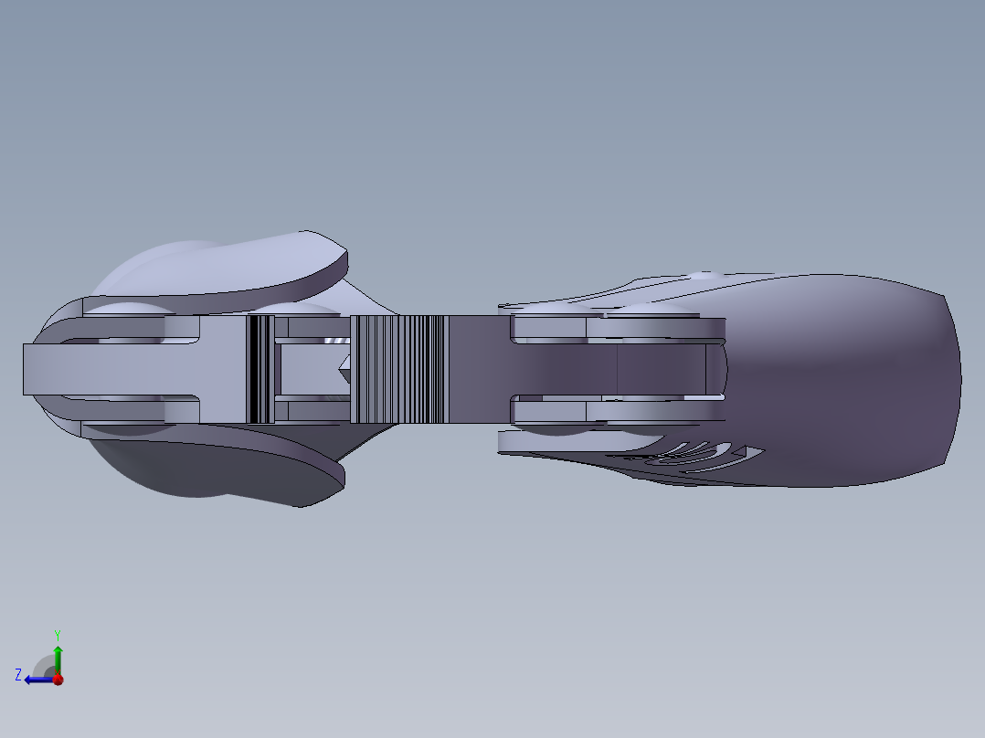 大力钳子三维SolidWorks右视图