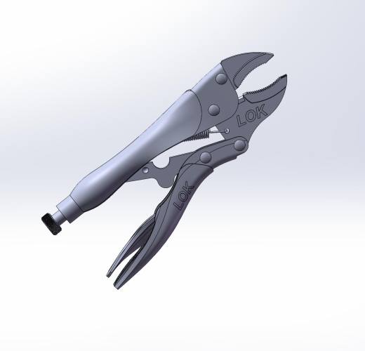 大力钳子三维SolidWorks缩略图