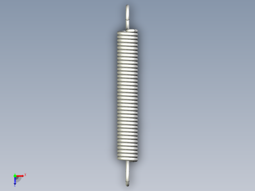 拉伸彈簧AWT.BWT-3D多系列多零件图纸模型俯视缩略图