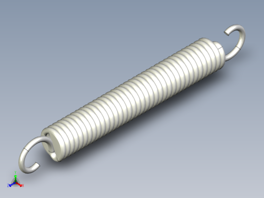 拉伸彈簧AWT.BWT-3D多系列多零件图纸模型正等轴测缩略图
