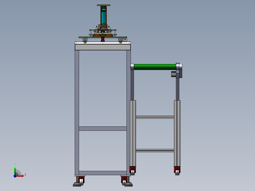 自动吸钢片机前视图