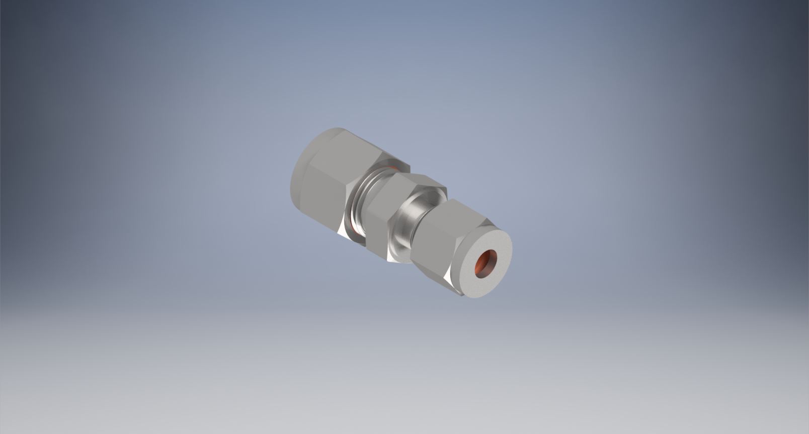 不锈钢Hy-Lok管接头，6毫米x 3-8英寸。管道外径