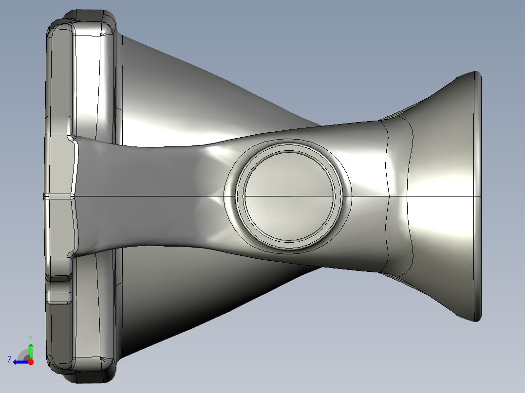 冲水马桶右视图